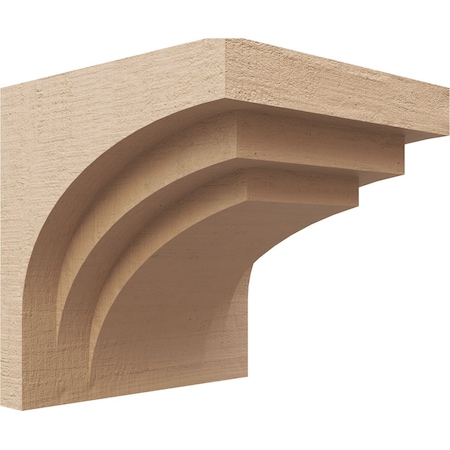 8in. W X 8in. D X 8in. H Series 1 Wide Rockford Rough Cedar Woodgrain TimberThane Corbel, Primed Tan